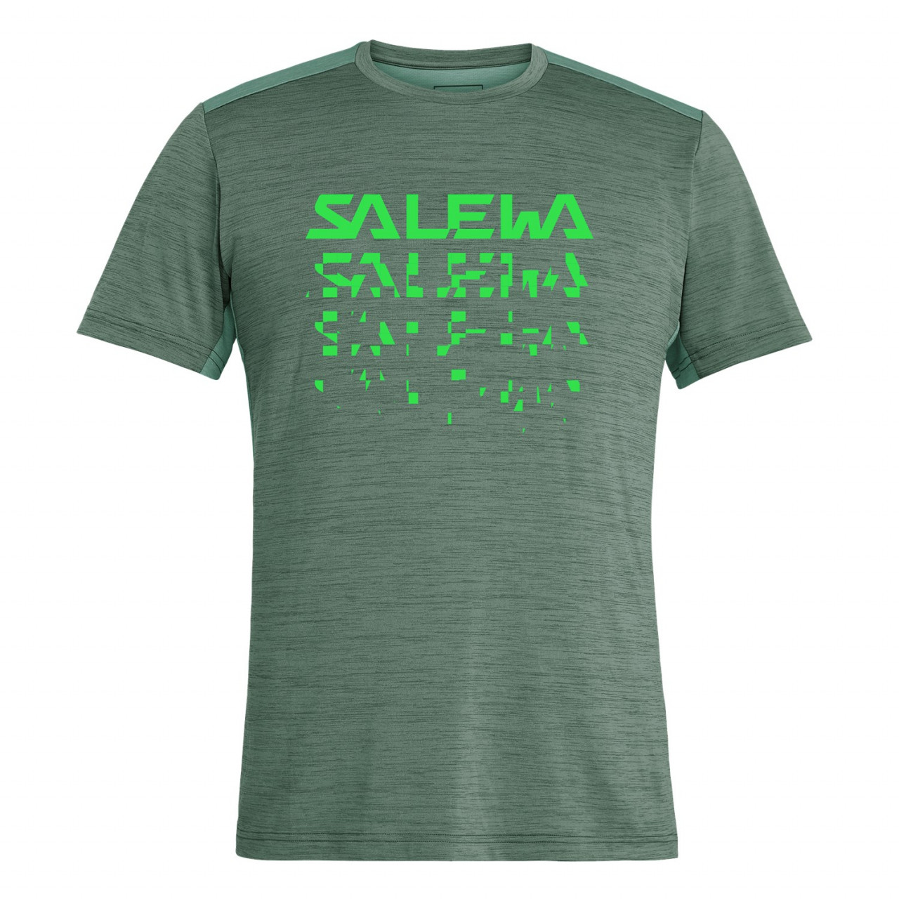 Salewa Men's Puez Hybrid 2 Dry T-Shirts Green AUQ-745109